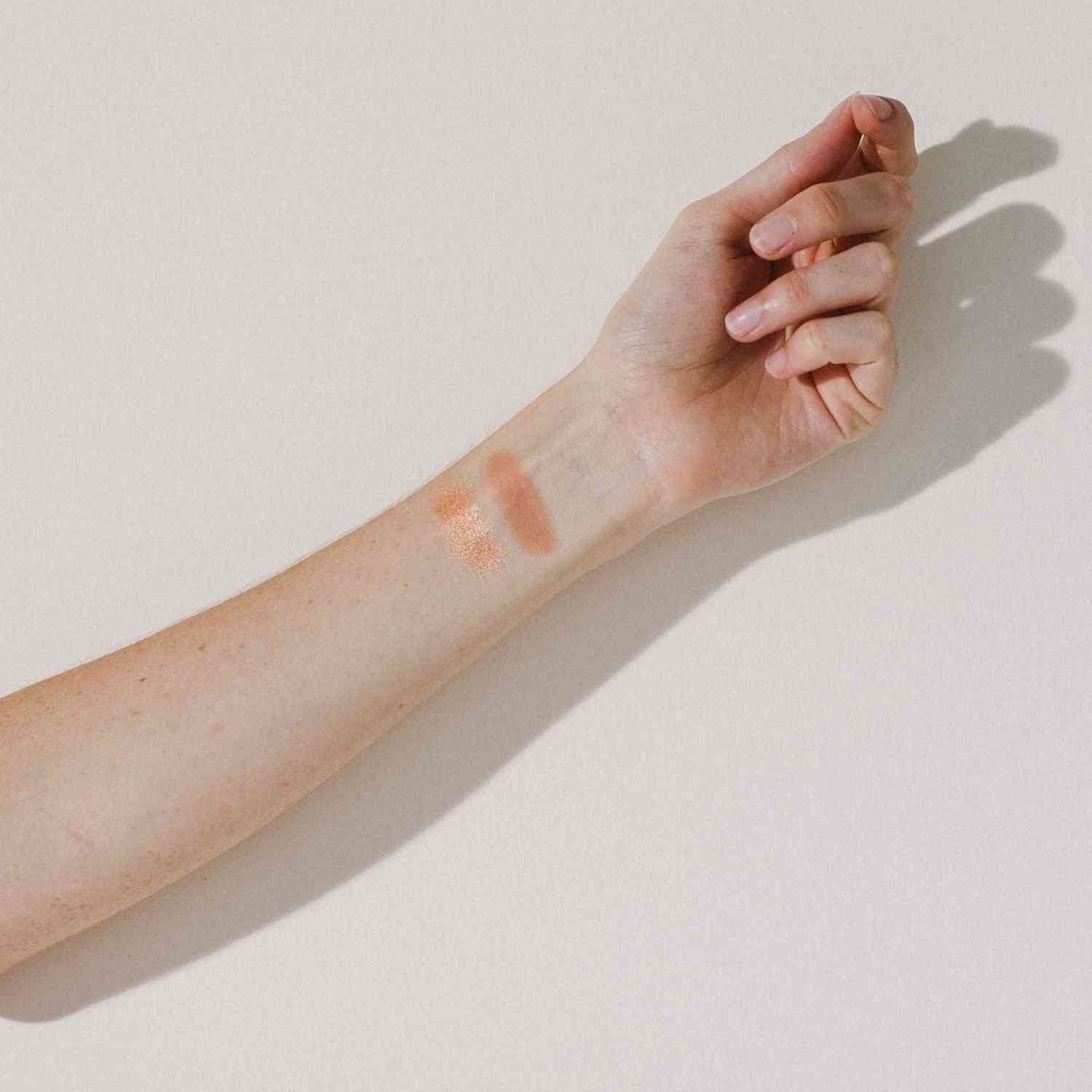 Myeasyglow on arm warm glow