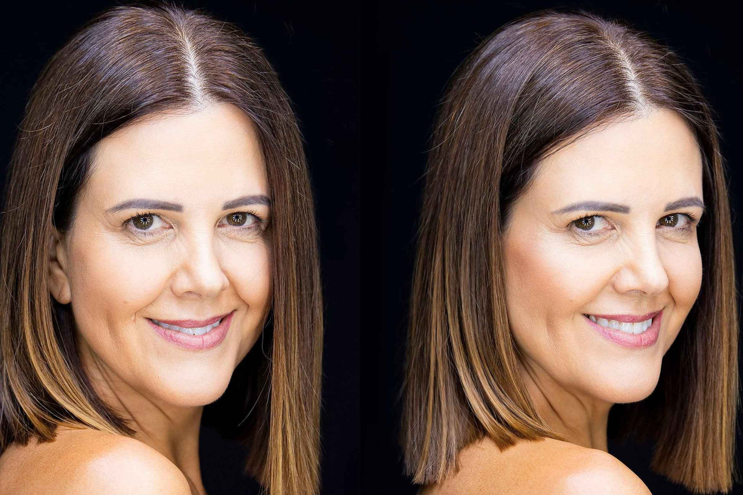 MyEasyGlow model before and after warm glow